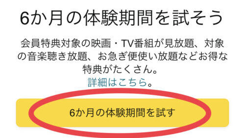 6ヶ月無料期間