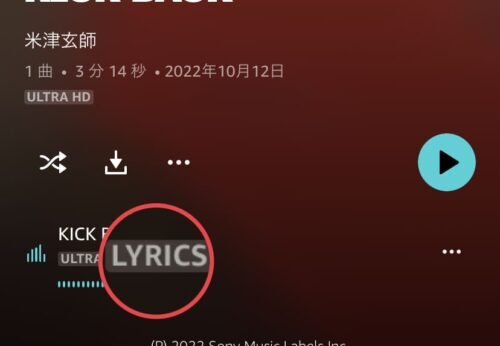 LYRICあり